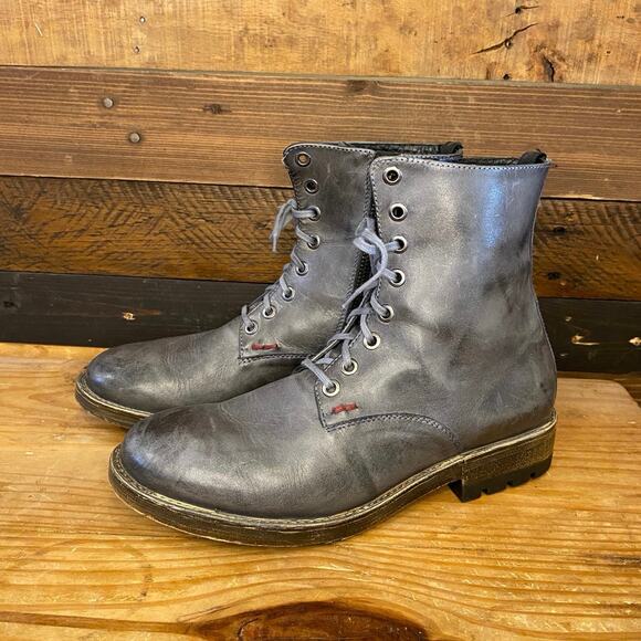 Cavalaccio Gray Ankle Boot Bootie, Leather, made in Italy, Wmn’s EU 37/US 6.5-7 - Picture 3 of 8